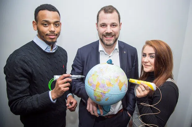 Marcio Lanita, Jan Vandewalle and Amber Nield of 3ecruit