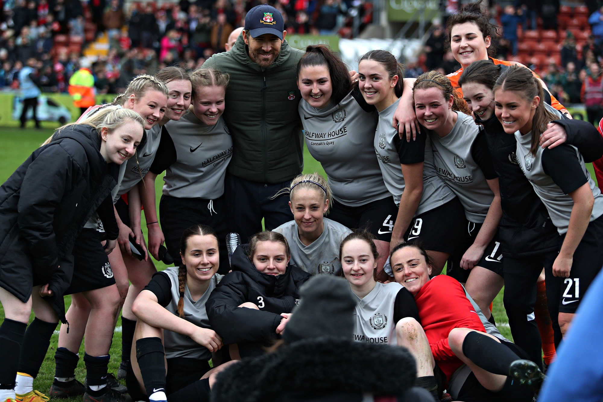 Connah's Quay Nomads Women with Ryan Reynolds